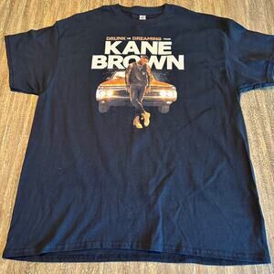 Kane Brown Drunk or Dreaming Tour Concert T-Shirt Black, X-Large